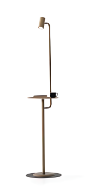 Praktische Stehlampe mit integriertem Tisch Beistellleichte Lampe