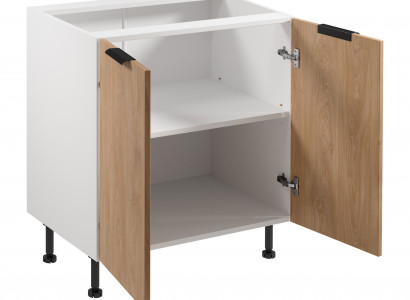 Standunterschrank Küchenschrank Schrankelement Küche Zweitüriger Weiß