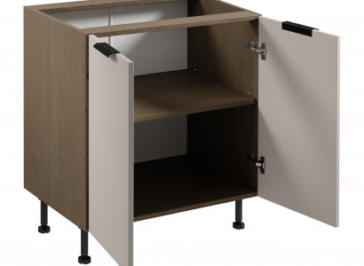 Basis-Unterschrank Küchenschrank Standunterschrank Regalschrank Holz