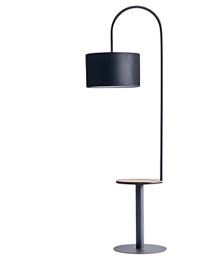 Beistelltisch mit Beleuchtung Sofa Lampe Wohnzimmer Stehleuchte