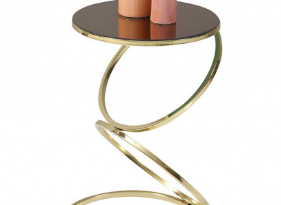 Runder Design-Tisch aus Metall und Glas – stilvoll und modern