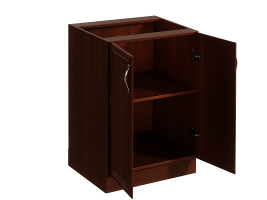 Küchenunterschrank Basis-Unterschrank mit Ablage Küchenschrank Doppeltür