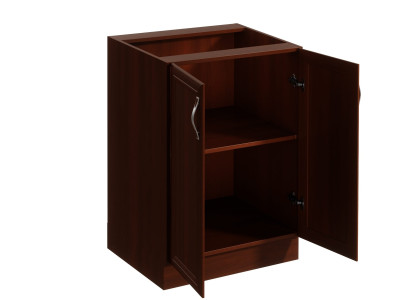 Küchenunterschrank Basis-Unterschrank mit Ablage Küchenschrank Doppeltür