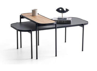 Couchtisch mit Beistelltisch – edles und vielseitiges Tisch-Set Wohnzimmer