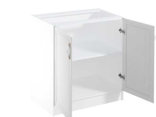 Unterschrank Küchenschrank Küchenunterschrank Schrank Einlegeboden Weiß