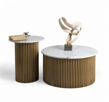 Couchtisch & Beistelltisch – stilvolles Set für modernes Wohnen Rundtisch