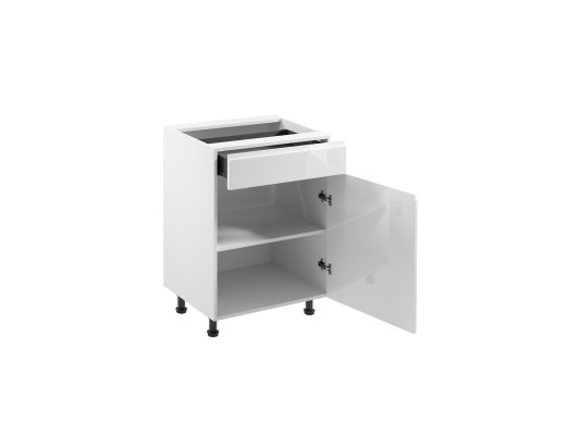 Küchenunterschrank Unterschrank Küchenschrank Schublade Ablagen Hochglanz