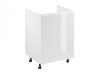 Spülenschrank Unterschrank Küchenschrank Korpus für Spüle Hochglanz Weiß