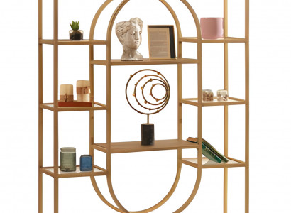 Freistehendes Regal als Trennwand Raumteiler Regal Metall Ablage