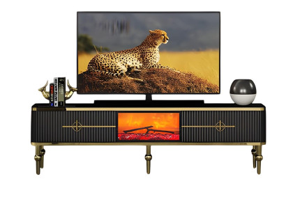 Wohnzimmerschrank TV Lowboard Sideboard Dekokamin Zeitlos Modern Design