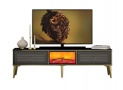 TV Sideboard Dekokamin Elektrokamin Wohnzimmerschrank Funktional Modern