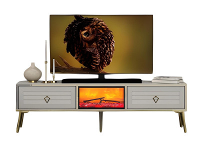 Sideboard TV Lowboard Dekokamin Elektrokamin Wohnzimmerschrank Elegant