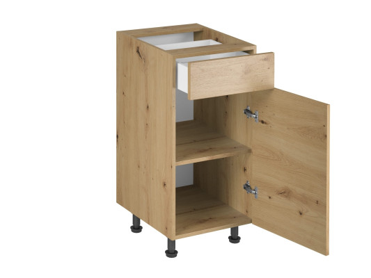 Schubladenschrank mit Fachböden Basisunterschrank Unterschrank Küche