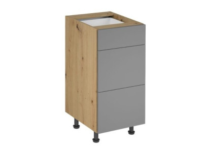 Schubladenschrank Kommode Küchenunterschrank 3 Schubladen Küchenschrank