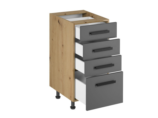 Schubladenkommode Auszugsschrank Küche Schubladenunterschrank Kommode