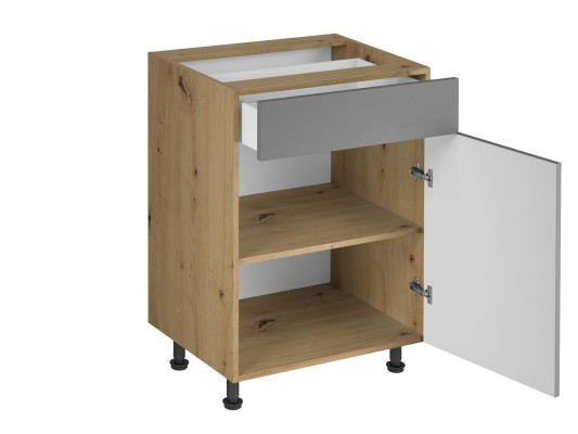 Unterschrank Schubladenschrank mit Fachböden Basisunterschrank Küche