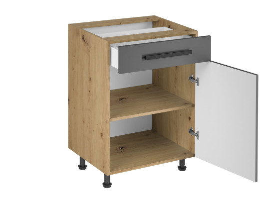 Küchenunterschrank Unterschrank mit Schublade Innenböden Küchenschrank