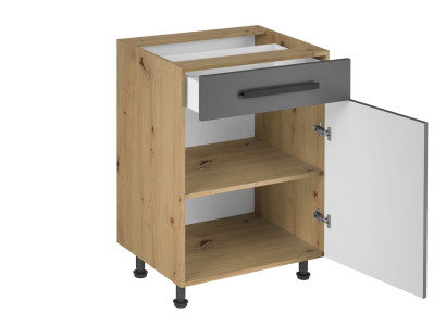 Küchenunterschrank Unterschrank mit Schublade Innenböden Küchenschrank