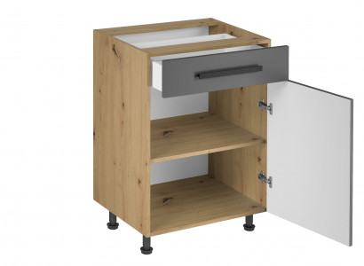 Küchenunterschrank Unterschrank mit Schublade Innenböden Küchenschrank