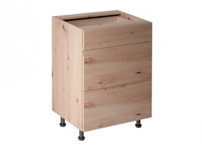 Küchenschubladenschrank Unterschrank 3 Schubladen Kommode Schubladenmodul