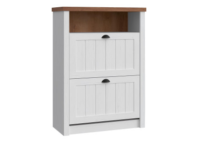 Schuhschrank mit Klappen Schuhkippschrank Kommode Doppelfach Schuhmöbel