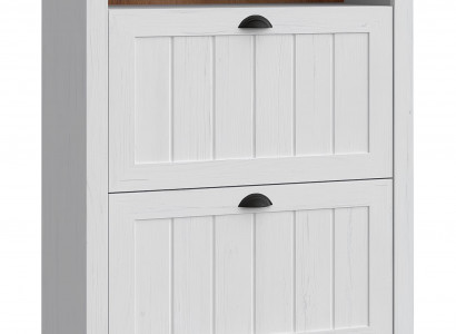 Schuhschrank mit Klappen Schuhkippschrank Kommode Doppelfach Schuhmöbel