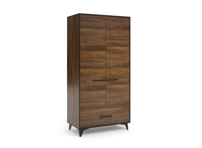 Garderobenschrank Schrank Kleiderschrank Kleiderstange Schublade Holz