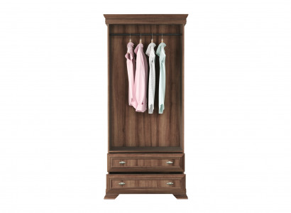 Garderobenschrank Kleiderschrank Holzschrank Schubladen Kleiderstange