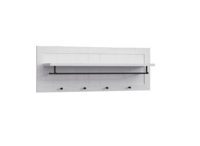 Wandgarderobe Garderobenleiste Hakenleiste Wandregal Kleiderstange Holz