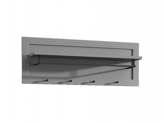 Wandgarderobe Garderobenleiste Wandablage Hakenleiste mit Kleiderstange