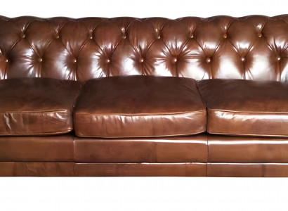Dreisitzer Sofa Couch Polster Chesterfield Leder Couchen Möbel