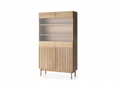 Regalschrank Schrank Holzschrank Buffet Vitrinenschrank Mit Glasfront