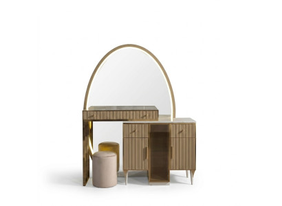 Schminktisch mit Spiegel modern Holz Kosmetiktisch Schlafzimmer