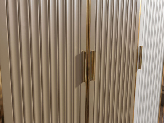 Kleiderschrank Glas Luxus Design modern Schlafzimmer 234 cm groß