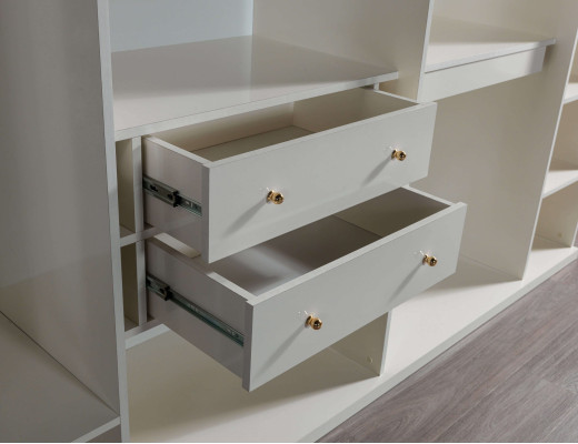 Kleiderschrank Glas Luxus Design modern Schlafzimmer 234 cm groß