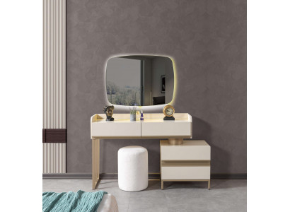 Schminktisch mit Spiegel modern Holz Kosmetiktisch Schlafzimmer