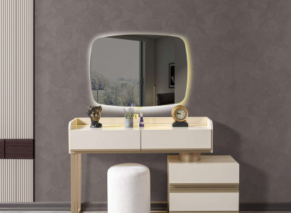 Schminktisch mit Spiegel modern Holz Kosmetiktisch Schlafzimmer