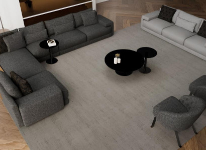 Ecksofa mit Sessel x2 in stilvollem Design Harmonie von Design und Komfort