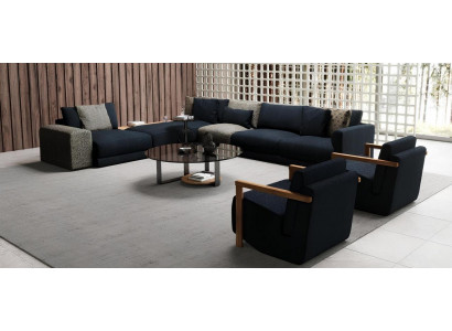 Ecksofa mit Sessel in stilvollem Design Spektakulär und bequem zugleich