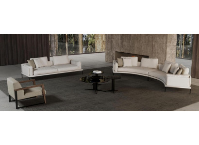 Sofagarnitur in stilvollem Design Moderne gemütliche Geometrie