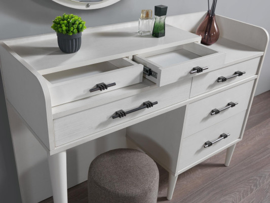 Schminktisch modern Holz Schlafzimmer Kosmetiktisch mit Spiegel