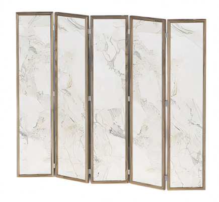 Eleganter beige Raumteiler aus MDF modern und vielseitig