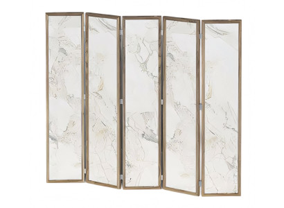 Eleganter beige Raumteiler aus MDF modern und vielseitig