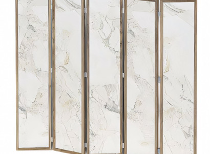 Eleganter beige Raumteiler aus MDF modern und vielseitig