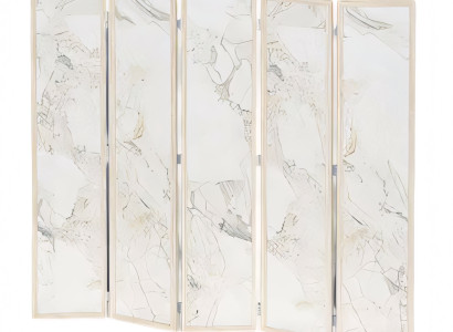 Moderner beiger Raumteiler aus MDF für Wohn- und Arbeitsbereiche