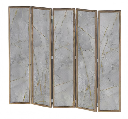 Moderner grauer Raumteiler aus MDF für stilvolle Wohnräume