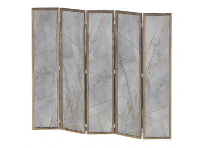 Moderner grauer Raumteiler aus MDF für stilvolle Wohnräume