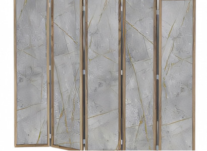 Moderner grauer Raumteiler aus MDF für stilvolle Wohnräume