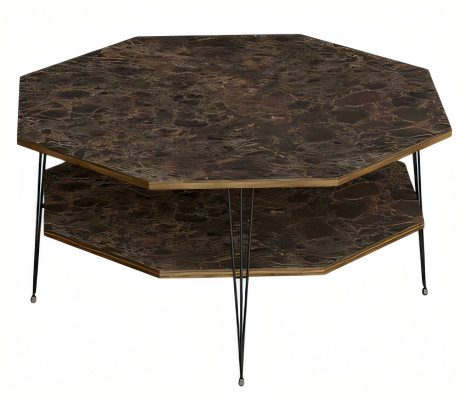 Moderner brauner Couchtisch aus Holz