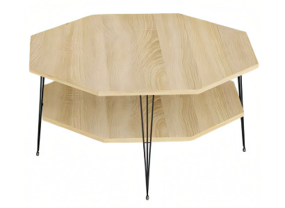 Eleganter brauner Couchtisch aus Holz für modernes Wohnzimmer